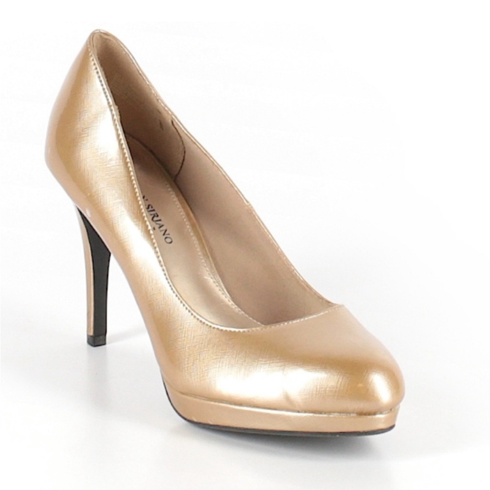 Christian Siriano for Payless Gold Heels Classic Pump Size 8.5
